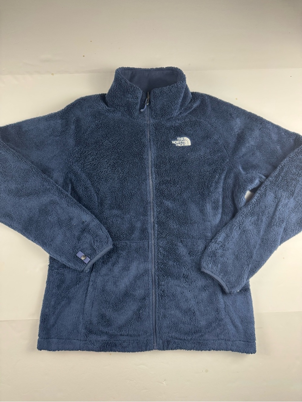 The North Face Navy Blue Teddy Fleece Full-Zip Jacket